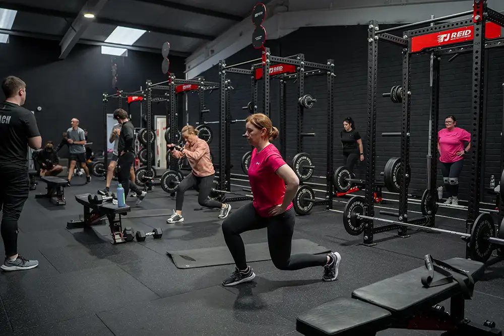 A small group training together